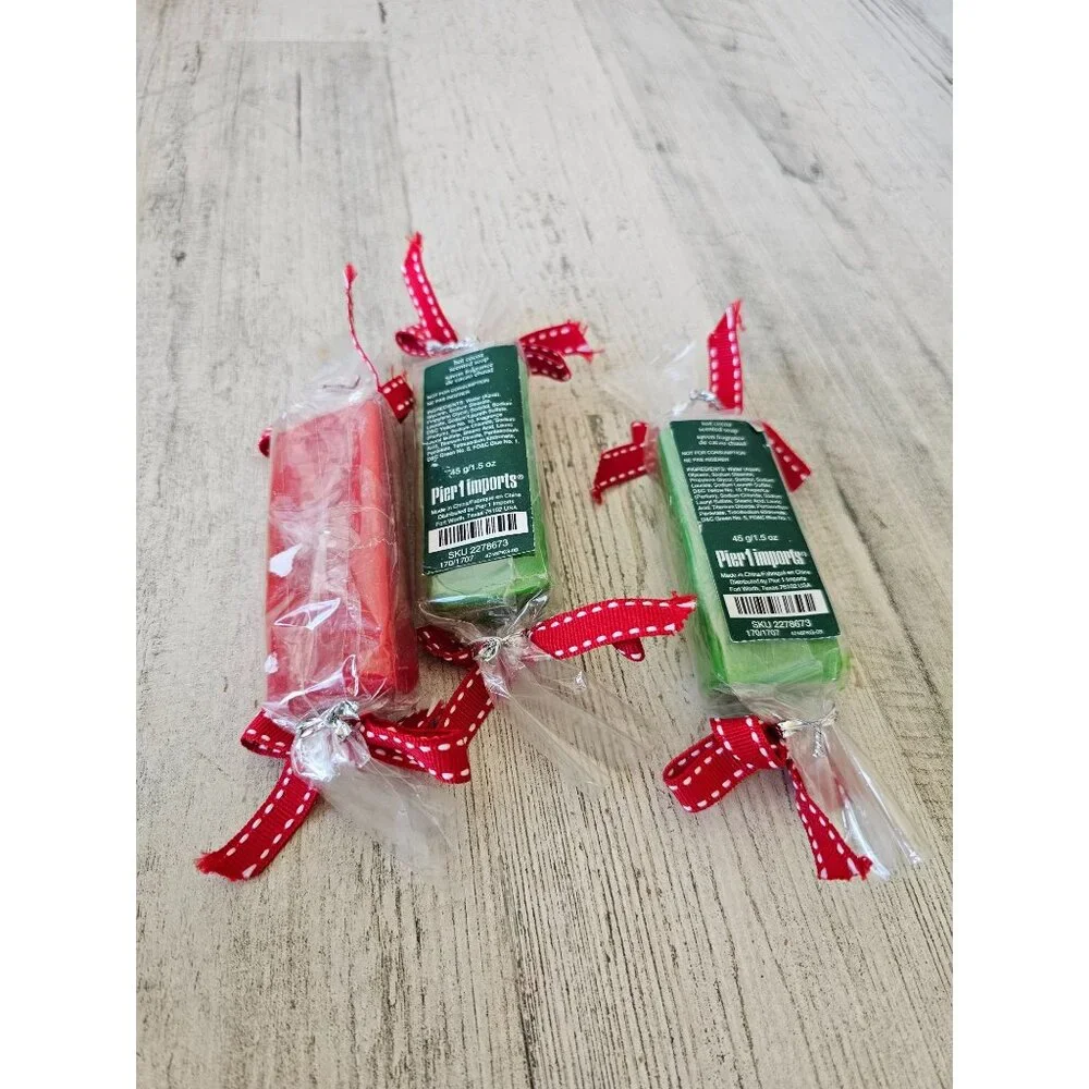 Pier 1 hot cocoa scented soap candy‎ Xmas decor fragrance 1.5 oz set lot